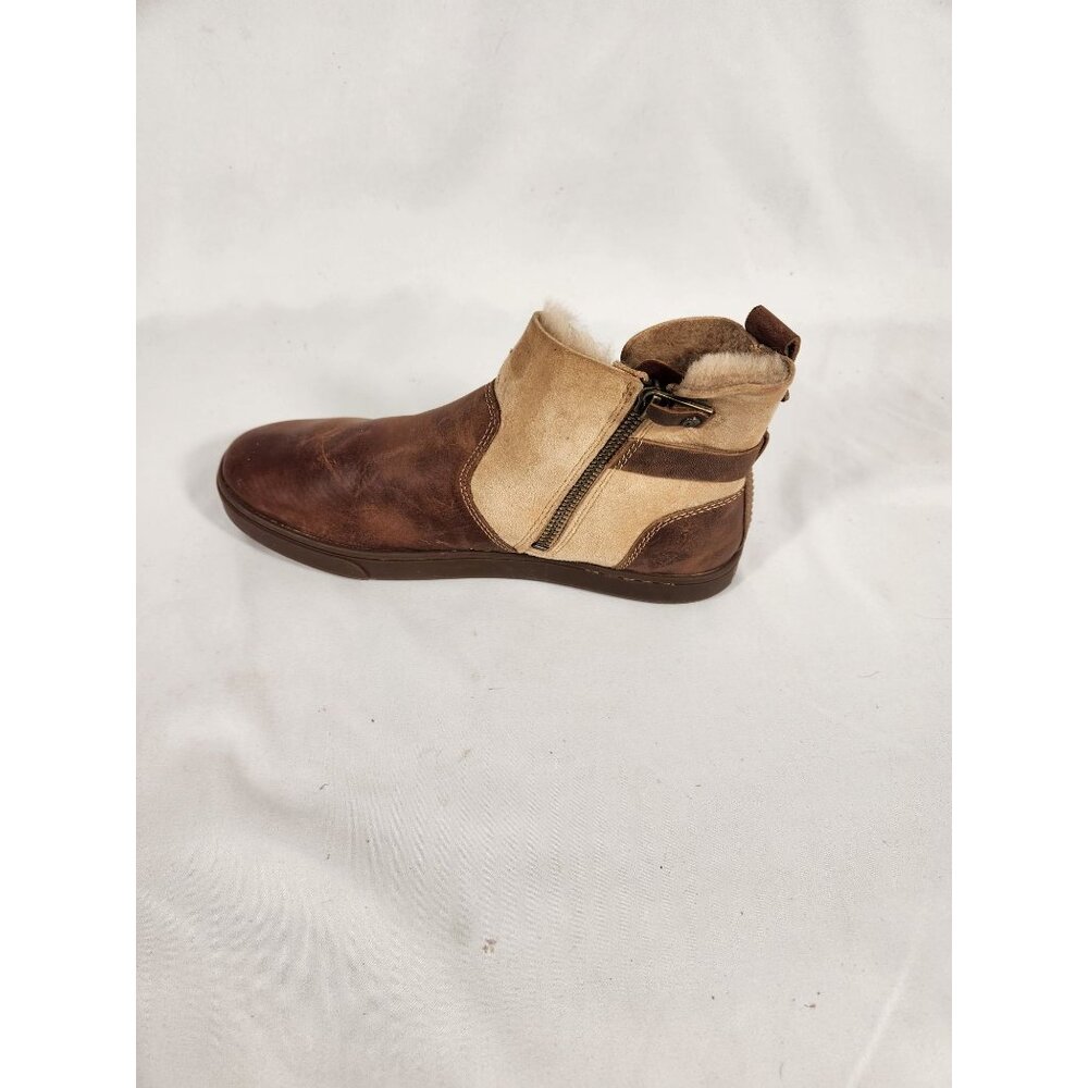 NWOB OluKai Womens Pehuea Hulu Boots Brown Wool Shearling Lined US/8 - Picture 5 of 11